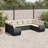 Vidaxl Garden Sofa Set Black, Cream White