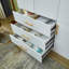Armoire en bois manufacturé Ruthy, blanc