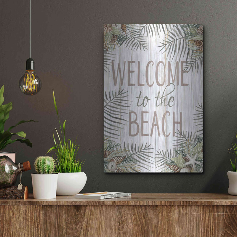 «Welcome To The Beach» par Cindy Jacobs, H 16 po x l 12 po