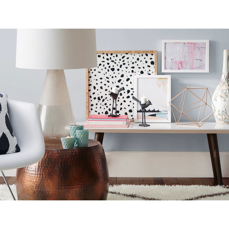 'Small Dots' Framed Print on Wood, 20" H x 20" W