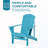 Patio Wooden Adirondack Chair With Cup Holder-1798159963