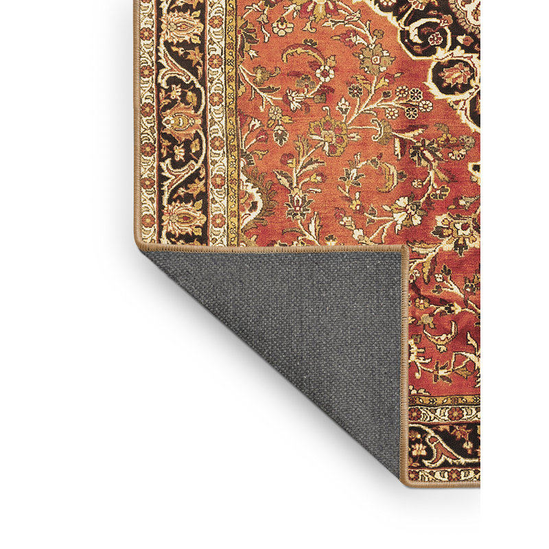 Tapis oriental brun / beige Admore, Rectangle 6 pi x 9 pi