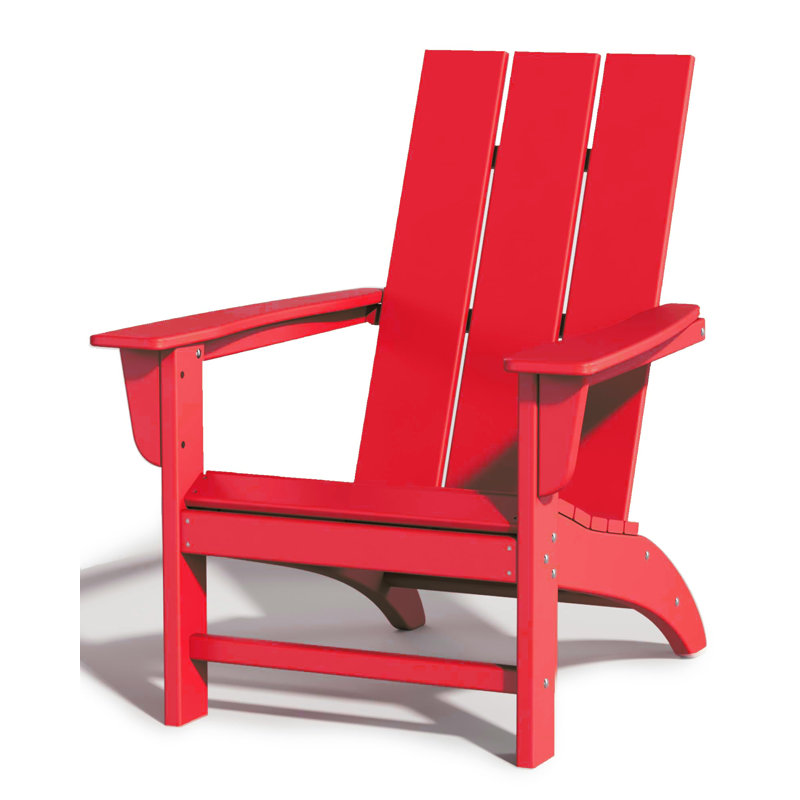 Atchison Outdoor Adirondack Chair, Red