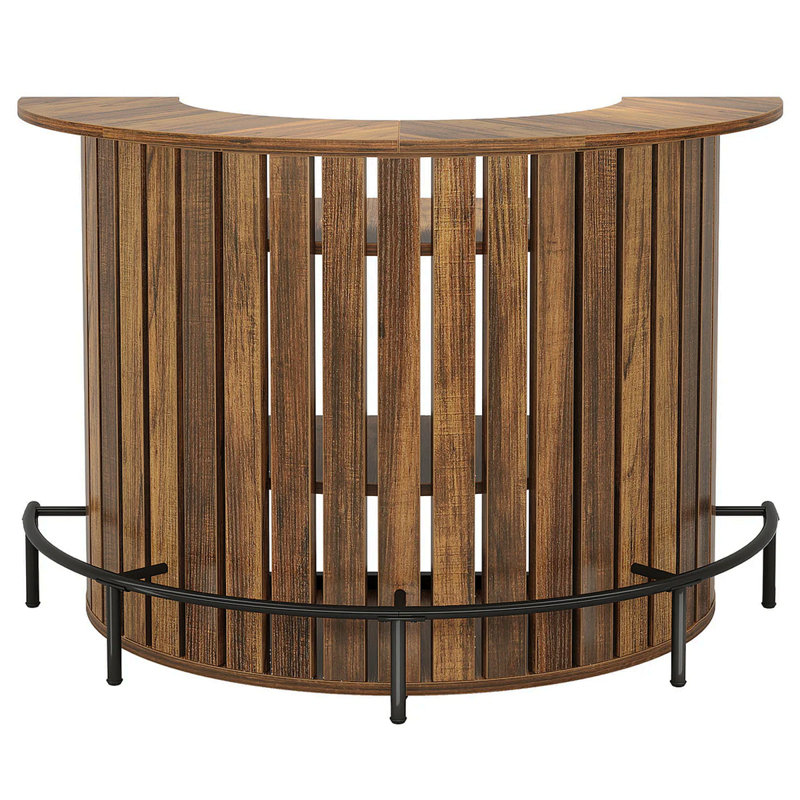 Élégante table de bar, armoire de bar en forme d'arc, table basse