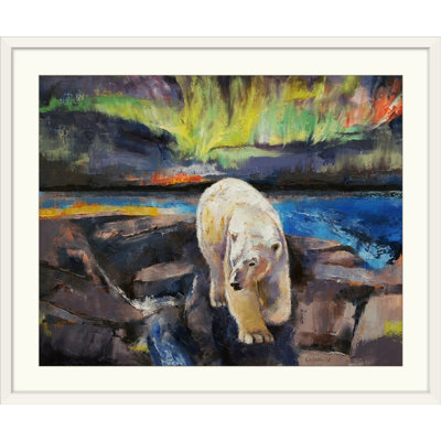 Alcantar " Polar Bear Northern Lights " by Michael Creese