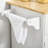 41 Inch Modern Rolling Kitchen Island with Rubberwood Top, Drawers, and White Finish for Enhanced Functionality