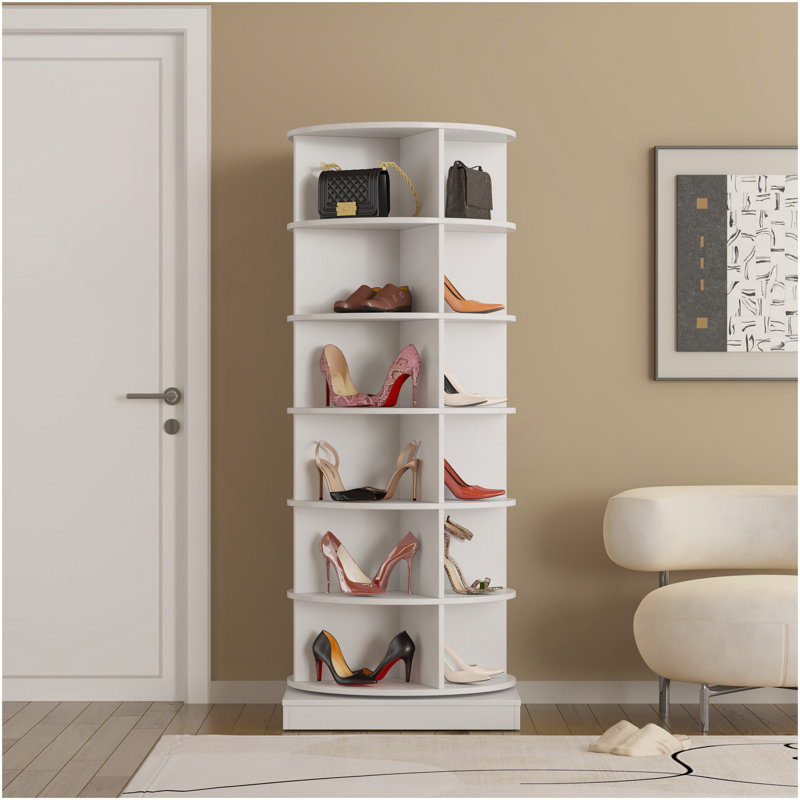 Armoire à chaussures 360 360 °, Blanc