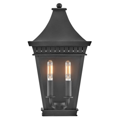 Chapel Hill 2-Light Outdoor Aluminum Wall Mount Lantern