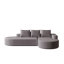 Canapé modulaire moderne en L en chenille avec 3 coussins pour le salon-828061815-828061808