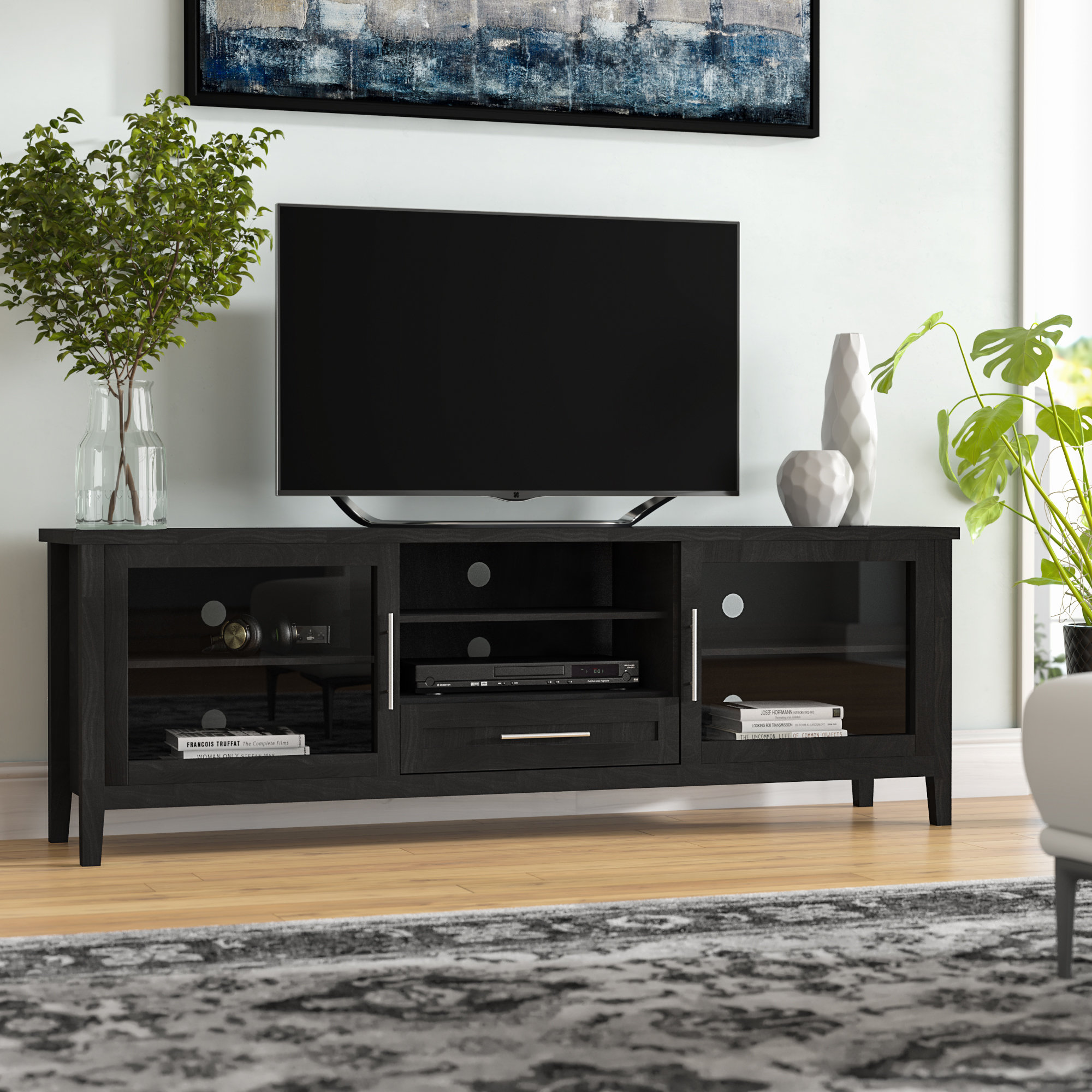 Latitude Run® Jon TV Stand for TVs up to 78 u0026 Reviews - Wayfair Canada
