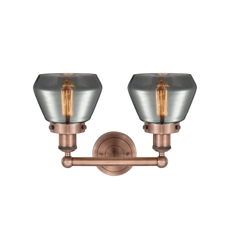 Rivka 2 - Light Dimmable Vanity Light, Plated Smoke, Antique Copper