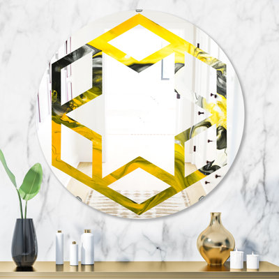 Miroir mural Hexagon Star Marble 5 Eclectic