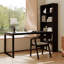 Bureau combiné en bois massif noir avec bibliothèque-1472621852-1472621824