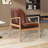 Armchair with Solid Wood Frame-1657784552