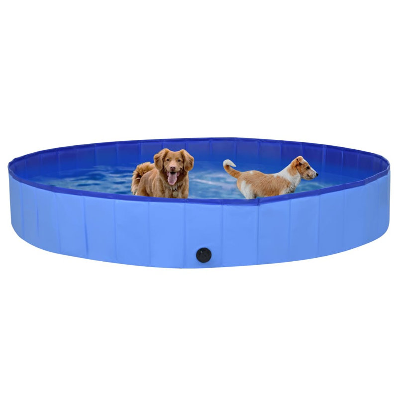 Linda Plastic Round Pet Pool H x W x L, 40cm H x 300cm W x 40cm D, Blue