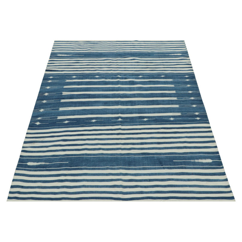 Dhuree Cotton Striped Area Rug, Rectangle 12' x 18'
