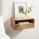 Tablette flottante en bois massif de 9 po de hauteur Langley