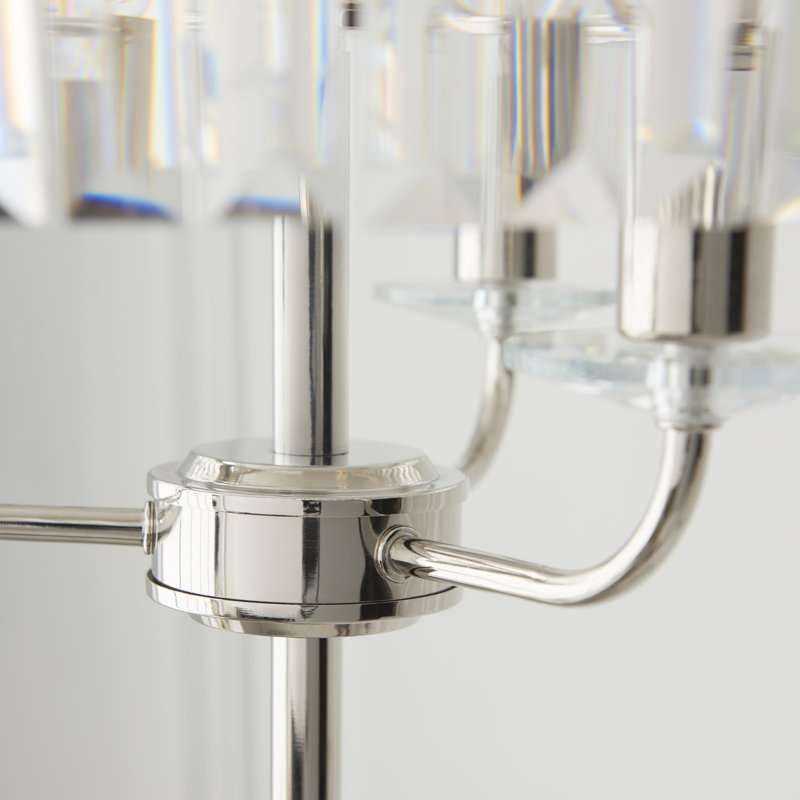 Bothell Axten 3lt Floor light, Bright Nickel , Sliver