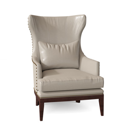 Somma Leather Wingback Chair