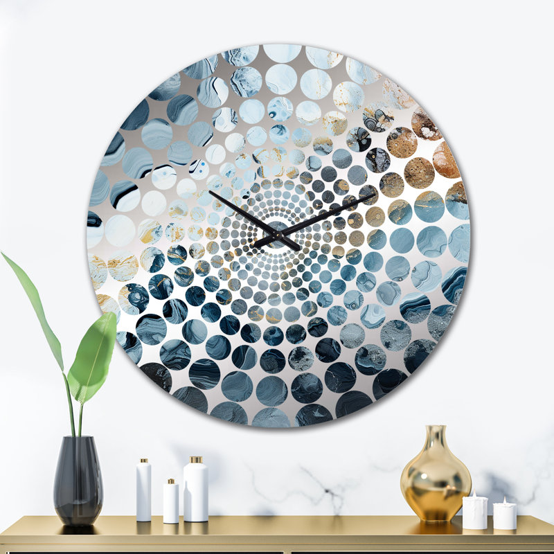 Ruthan - Horloge murale formes abstraites, Grand