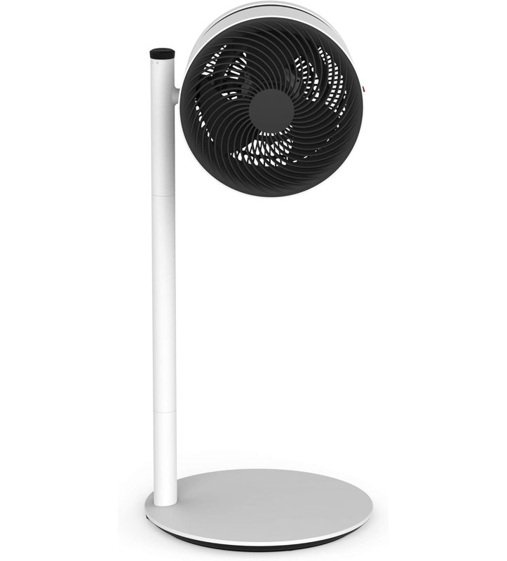 BONECO F220 Pedestal Fan Air Circulator White with 4 Speeds - Height Adjustable, Quiet, Floor Standing Fan for Home, Bedroom, Living Room & Office Use