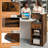 Front Reception Counter Desk Checkout Office Desk With Open Shelf & Lockable Drawer-1171221987