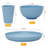 18-Piece Set Of Unbreakable Reusable Plates, Cups And Bowls In Assorted Colours