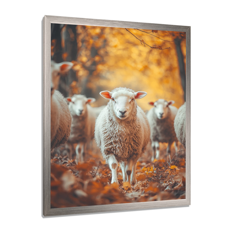 Harbuck - animaux, impressions sur toile, H 32 po x l 24 po, Reproduction encadrée d'une seule photo, Argent argent