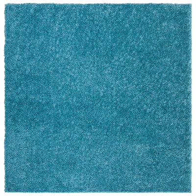 Jiang Shag Turquoise Area Rug