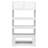 5-Tier Carved PVC Board Shoe Rack White Wood-Plastic Composite