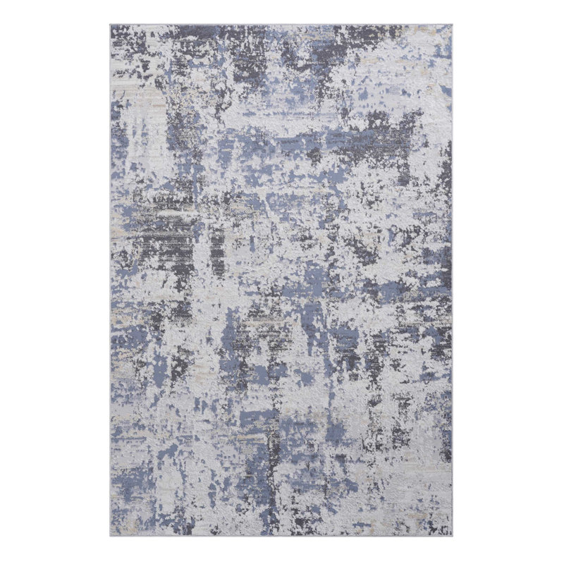 Grey Area Rug , Non-shedding, Stain , Enhances Living Room, Bedroom, Dining Non-shedding Rug, Fits Elegant