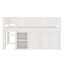 Lit mezzanine avec armoire de rangement et tableau noir-961013904