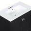 Meuble-lavabo blanc de 30 po avec lavabo simple, meuble-lavabo encastré, armoire de rangement avec 2 portes et un tiroir, fermeture en douceur, rangement multifonctionnel, structure en bois massif