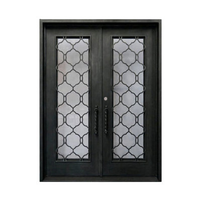 Moroccan Lattice Iron Front Door