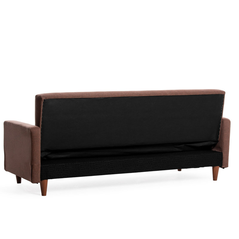 Allinson 200cm Upholstered Sofa Bed, Brown