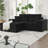 Boneless L-Shaped Sofa with Removable Ottoman, Deep Seat and Throw Pillows-1226718698
