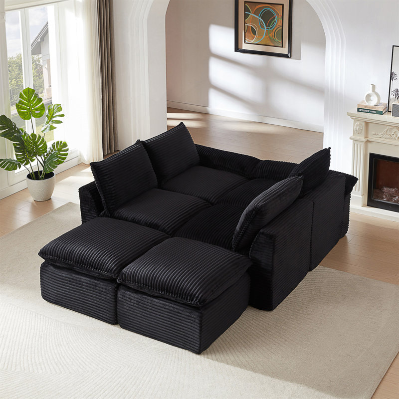 Modern Corduroy Cloud Sofa