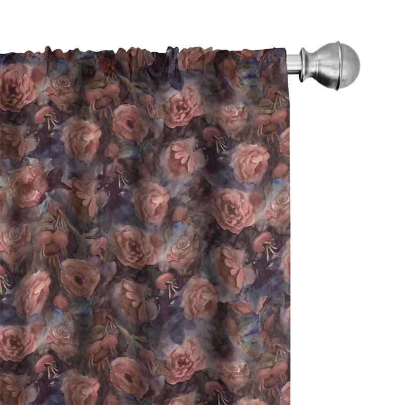 Semi Sheer Curtain Pair, 28" W x 84" L