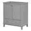 Meuble-lavabo 30 po sans lavabo, base seulement, armoire de salle de bain multifonctionnelle avec portes et tiroir, structure solide et panneau de fibres à densité moyenne-116040598