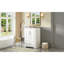 Meuble-lavabo de 24 po avec lavabo en céramique lisse, structure en bois massif et poignées élégantes en alliage de zinc pour un pied d'ambiance chic, sophistiqué et luxueux-1698512878-1698512879