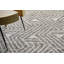Eaton Chevron Hand-Knotted Charcoal/Ivory Area Rug-53511489