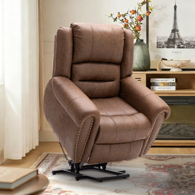 Fauteuil inclinable électrique 42 po en cuir Vegan