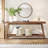 Rustic Extra Long Farmhouse Console Table With Shelf, Perfect For Hallway, Living Room, Or Foyer Decor And Storage-1309144056