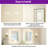 Dineen Front and Backlit LED Tempered Glass Vanity Mirror-790965720-790965664
