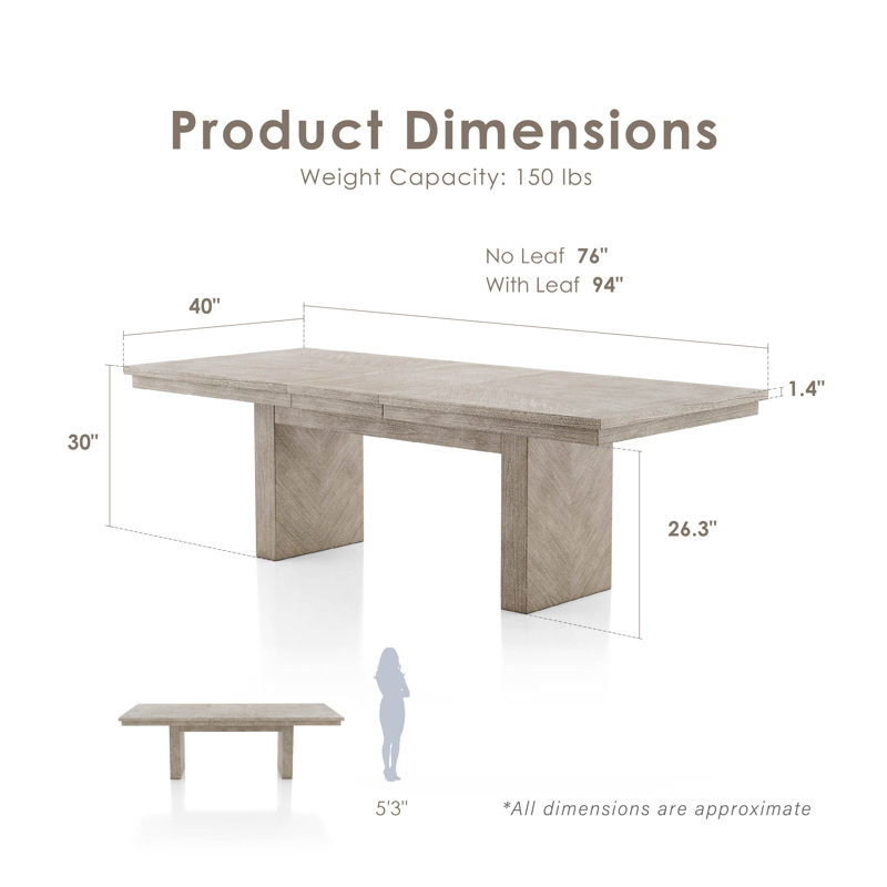 Bartel 6-Piece Extendable Dining Table Set