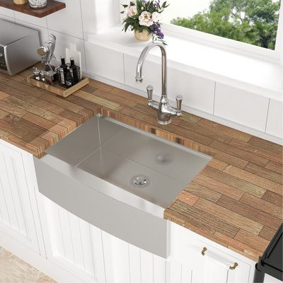30X21x9 Inch Kitchen Sink Stainless Steel - X-Shaped Water Guide For Smooth Drain Look With Dish Grid & Drying Rack