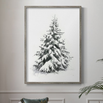 «Christmas Holiday Art», reproduction encadrée en bois massif