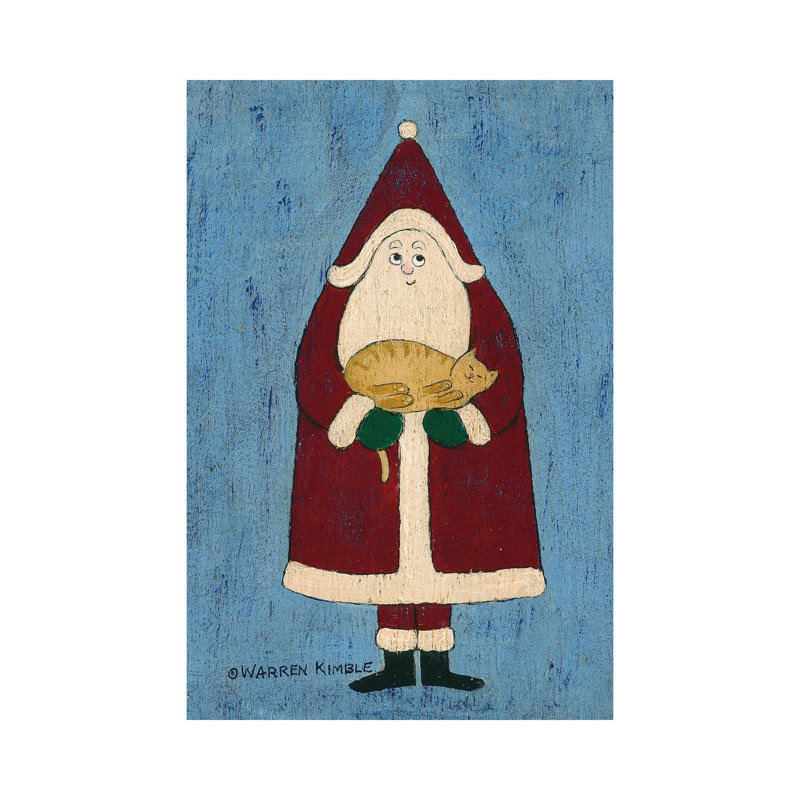 «Purr-fect Xmas I», reproduction d'art sur toile tendue