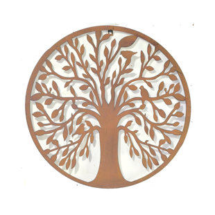 Water Resistant Iron Plants & Flowers Wall Decor