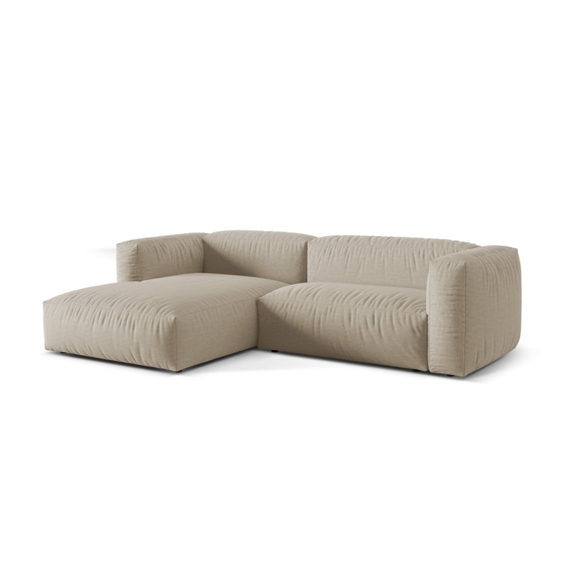 Carce 2 Seater Corner Sofa , Light Beige